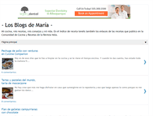 Tablet Screenshot of losblogsdemaria.com
